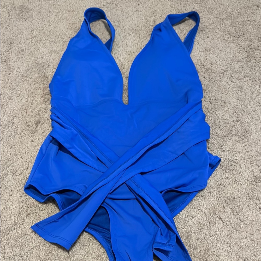 Blue One Piece Swimsuit